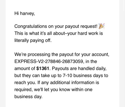 Payout certificate