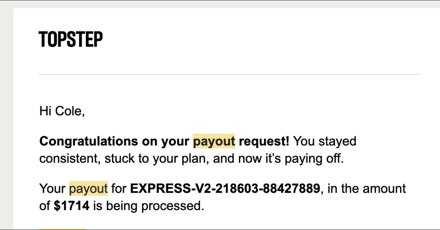 Payout certificate